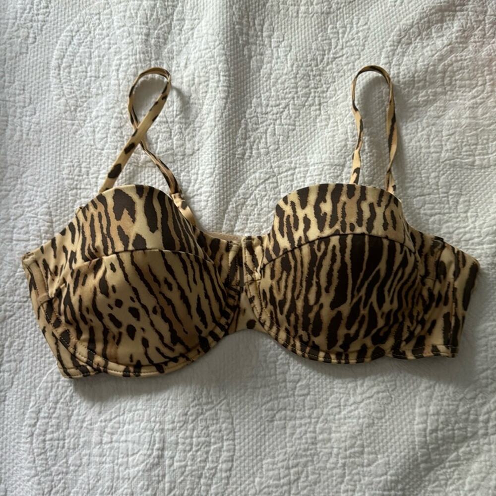 Zimmerman leopard print swimsuit top size 3